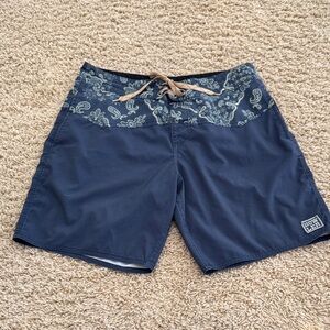 Howler Brothers Los Vaqueros Swim Trunks Board Shorts, Mens sz 31